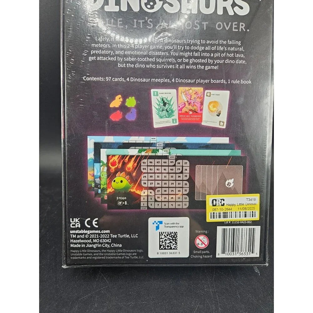 Happy Little Dinosaurs Card Game By Unstable Games Family & Party Fun Game